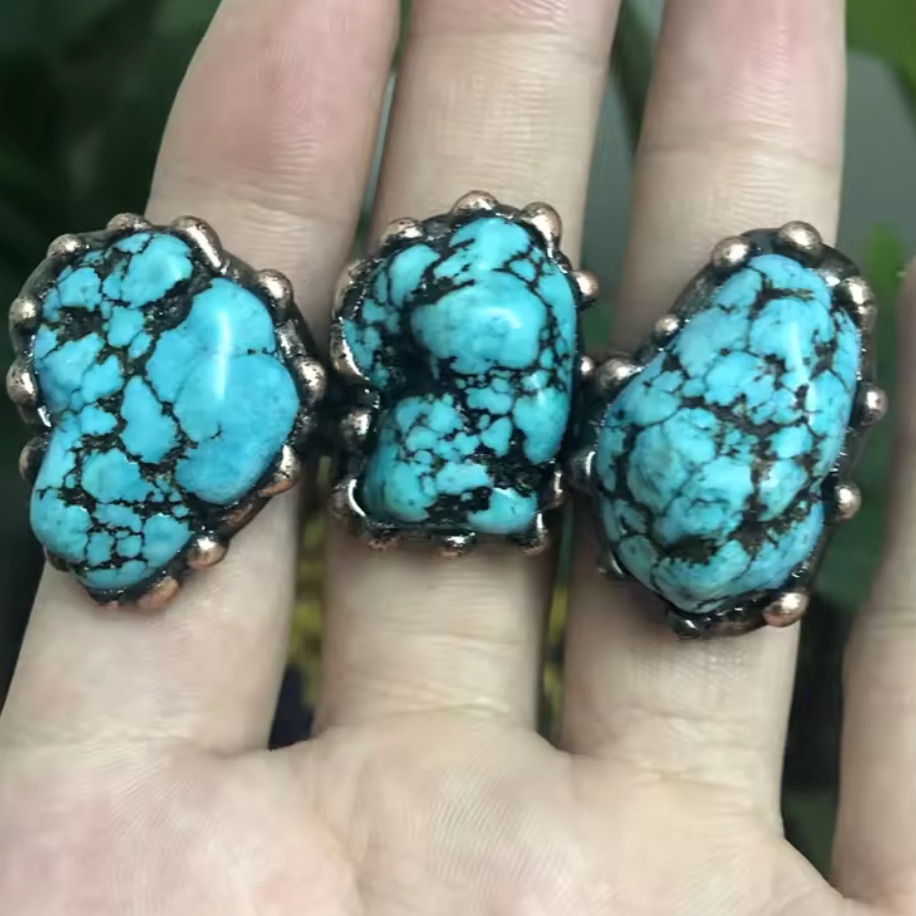 X1 Turquoise Stone Ring 38$